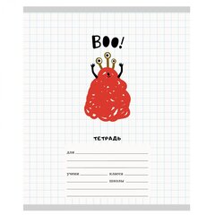 
          Тетрадь А5 12л., крупная клетка, Канц-Эксмо, скрепка, мелованный картон, "Воо!, 5 дизайнов