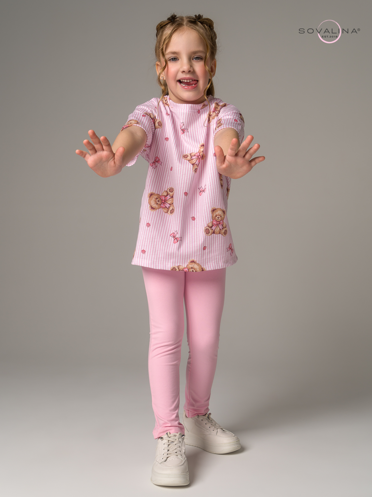 Костюм Мун мишки с бантиком-роза