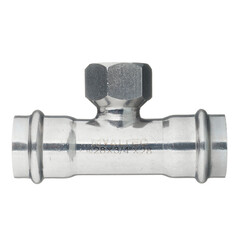 Тройник Valtec с вн.р. нерж. сталь 28х3/4