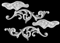 Силиконовые молды № 2038 Орнаменты большие.Набор 2 шт