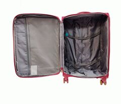 Чемодан MIRONPAN тканевый Ярко-красный (M+) 70х45х28(+3) см/80л/3,6 кг4