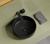 Ceramica Nova Taycan CN12003MB Раковина накладная круглая, 37.5x37.5, цвет: черный матовый