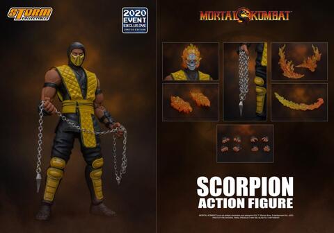 Фигурка Скорпион Эксклюзив SDCC 2020 Мортал Комбат Storm Collectibles 1/12