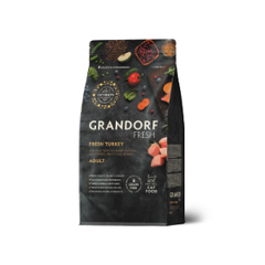 Сухой корм GRANDORF FRESH CAT Turkey беззерновой, индейка с бататом для взрослых кошек, диетическая формула для особо аллергичных кошек 2кг