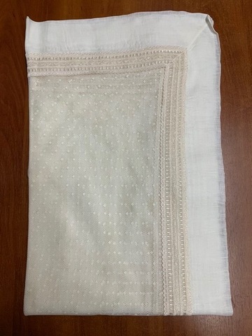 Набор скатертей 2шт 170х340 и 120х280 и 12 салфеток Gamba 1022 Bordina Panna шампань