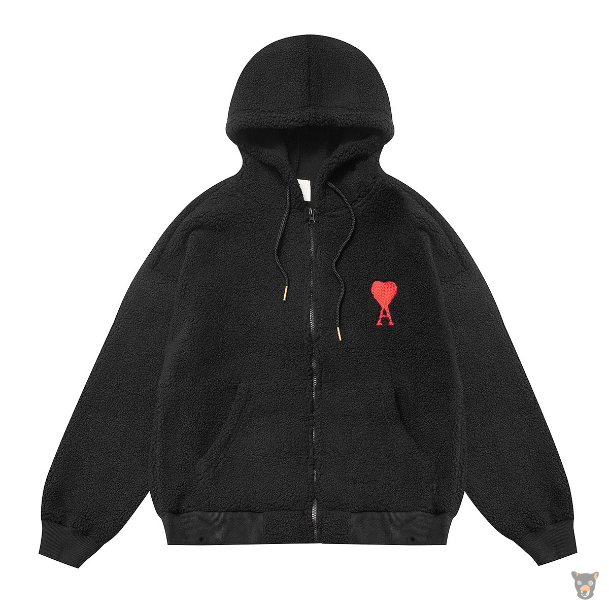 Зип-худи шерпа AMI Paris - всего за 4890 руб | VANDALIST STORE