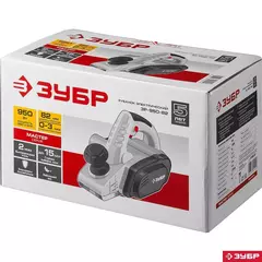 ЗУБР 950 Вт, 82 мм, электрический рубанок (электрорубанок) (ЗР-950-82)