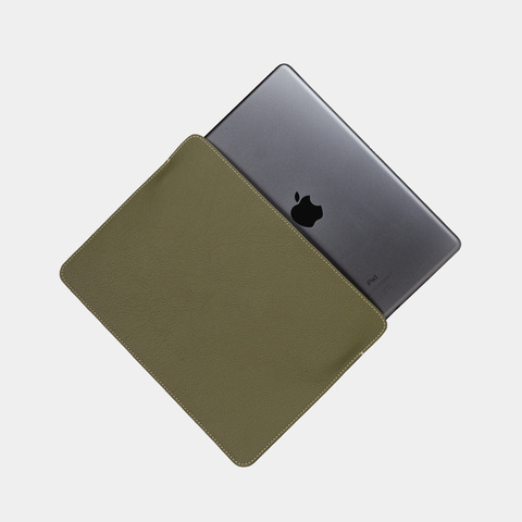 Чехол для iPad из кожи теленка, зеленого цвета