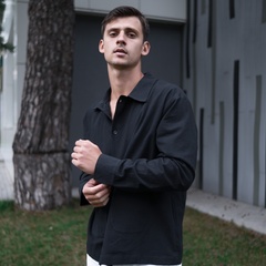 Рубашка-кардиган BGLS (чёрн.)