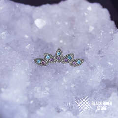 5K Foliage Aqua & Purple