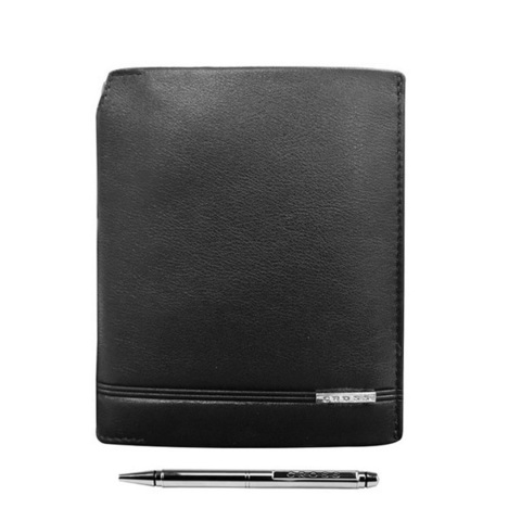 Бумажник Cross Classic Century, черный, 13,5х10,2х1 см