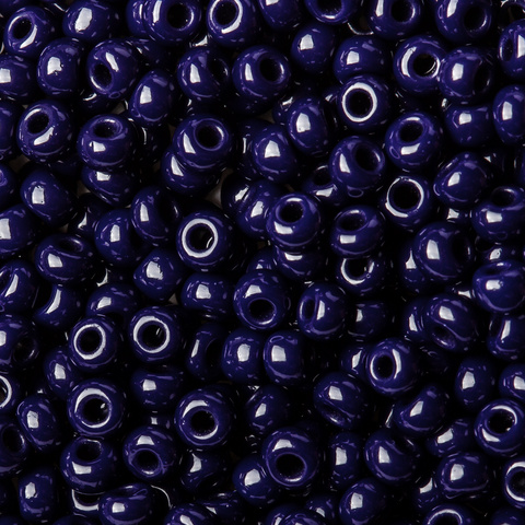 Бисер Preciosa темно-синий непрозрачный глянцевый (33080), 10 г