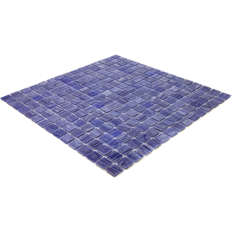 STM43 Мозаика одноцветная чип 20 стекло Alma Mono Color синий темный квадрат глянцевый
