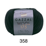 Пряжа Gazzal Wool 175 358 уголь