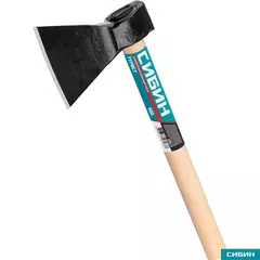 СИБИН Турист, 600/800 г, 390 мм, кованый топор с округлым лезвием (20673)