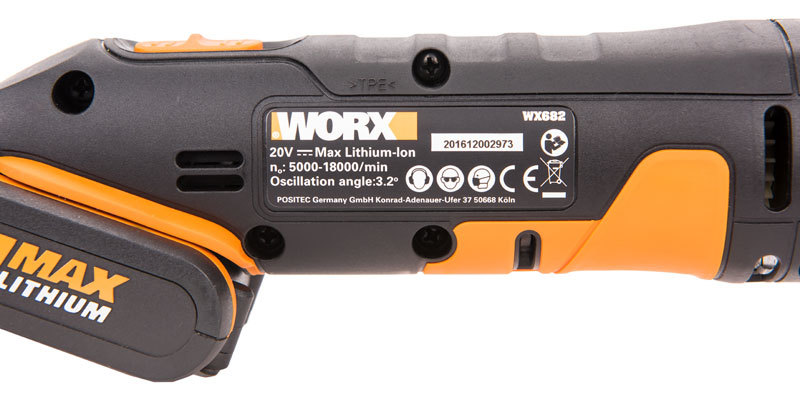 Реноватор аккумуляторный WORX WX682, 20В, 1*2,0Ач, сумка