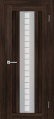 Дверь PSL-16 / Цвет Сан-ремо шоколад / белый сатинат / Двери PROFILO PORTE