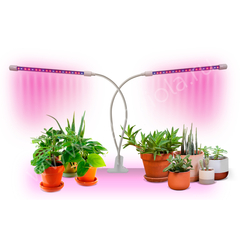 ECOTEC Светильник для растений на прищепке, с пультом и таймером, 20 Вт, белый  корпус