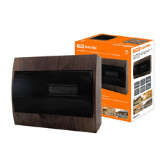 Щиток распределительный навесной Tdm Electric ЩРН-П-12 Эко, 12 модулей, IP41, пластиковый, бук