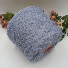 Fur Glamour Pura Lana Italia Мериносовый Мех Голубой