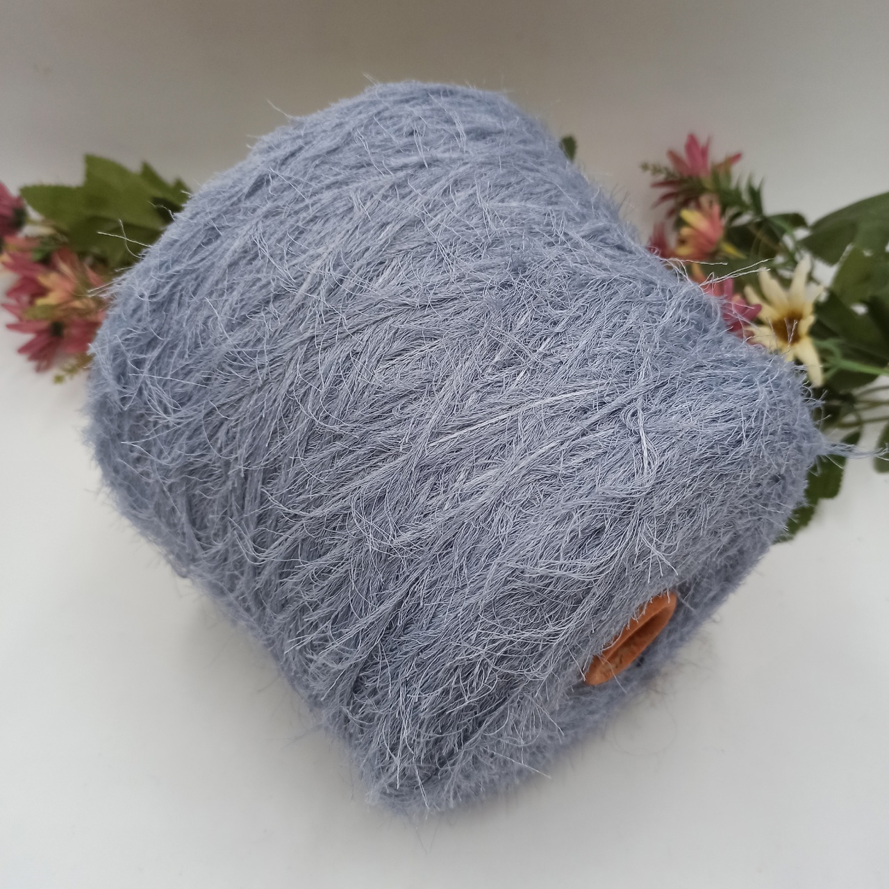 Fur Glamour Pura Lana Italia Мериносовый Мех Голубой
