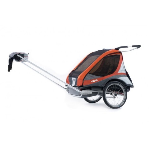 Картинка коляска Thule Chariot Captain2 (в комплекте с велосцепкая) абрикосовая  - 2