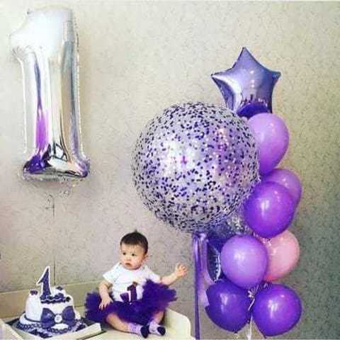 воздушные шар на день рождения ребенка 1 год, шарики на годик