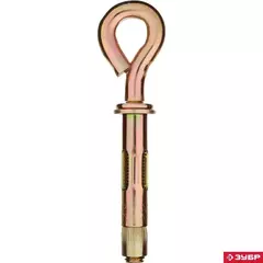 ЗУБР М10 х 60 мм, 40 шт, анкерный болт с кольцом, Профессионал (302392-10-060)