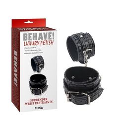 Черные наручники Surrender Wrist Restraints - 