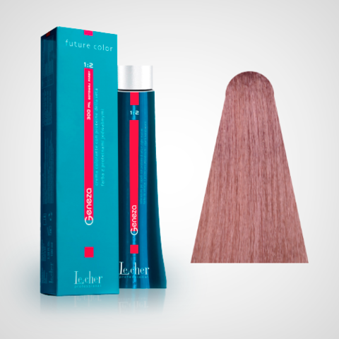 Крем-краска для волос с протеинами шелка 7.12 (10BV) Латте GENEZA Le Cher Professional 100 мл