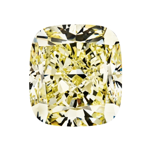 Бриллиант Fancy Light Yellow VVS1 Антик 0,6 карат 5 х 4,6 мм