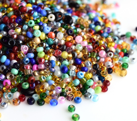 Бисер круглый Микс 10/0 №12 разноцветный микс