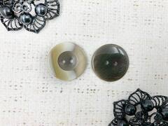 Пуговицы, d 2,1 см, бежевый с коричневым