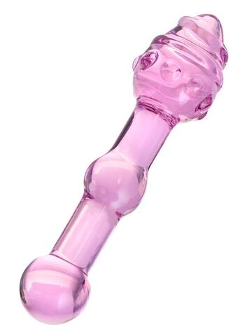 Розовая вагинальная втулка - 17 см. - Sexus Sexus Glass 912013
