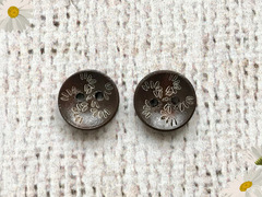 Пуговицы костюмные, d 1,3 см, 2 прокола