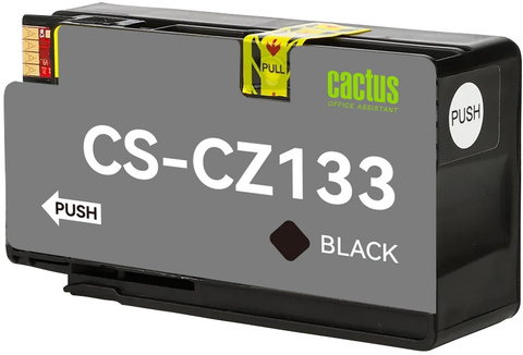 Картридж струйный Cactus CS-CZ133 №711 черный (73мл) для HP DJ T120, T520, 530