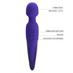 Фиолетовый wand-вибратор Antony-Youth - 26 см. - 