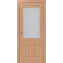 Купить Межкомнатная дверь экошпон Турин 502U.21 ясень тёмный остеклённая