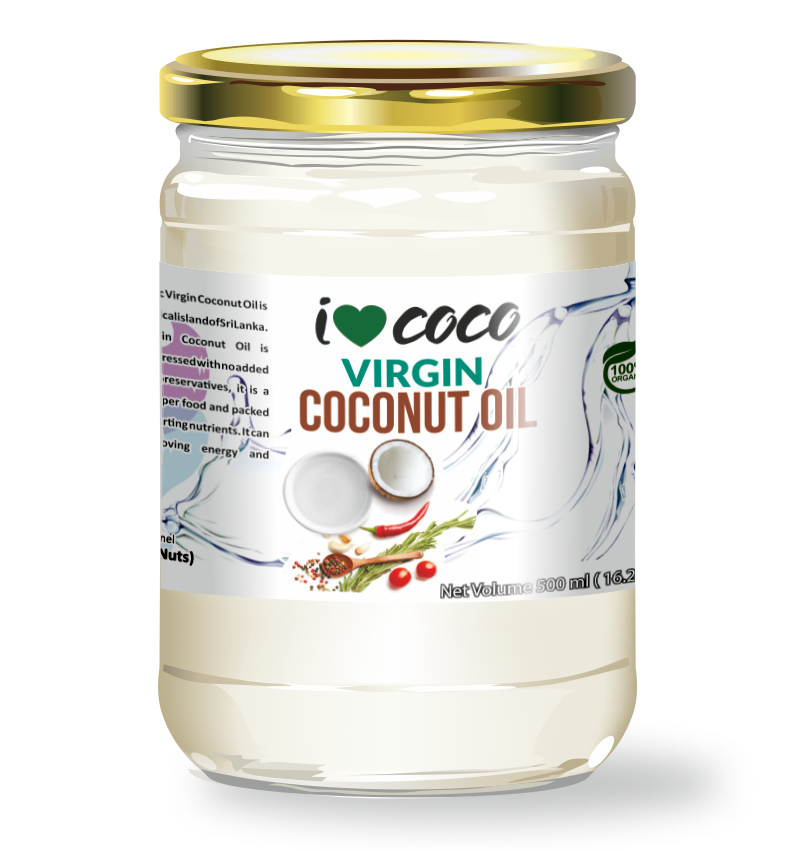 Масло кокосовое органическое холодного отжима (Virgin Coconut Oil), I ...