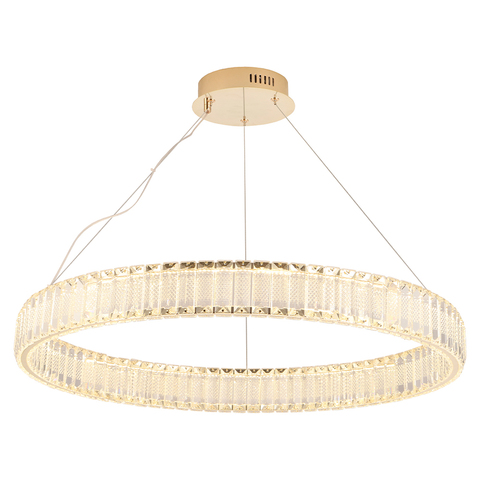 Подвесная светодиодная люстра Crystal Lux MUSIKA SP70W LED GOLD