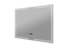 Cezares 45064 Зеркало с LED подстветкой, К6500, сенсорным выключателем Touch System, системой антизапотевания, с радио и датчиком температуры, 120x90 фото