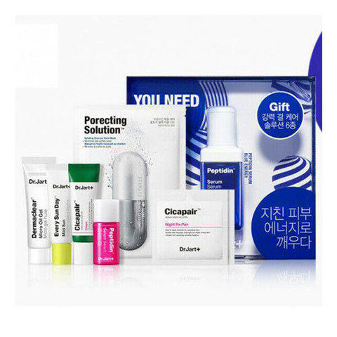 Dr.Jart+ Peptidin Blue Energy Serum 6PCS Set Limited - Подарочный набор из 6 средств (голубой)