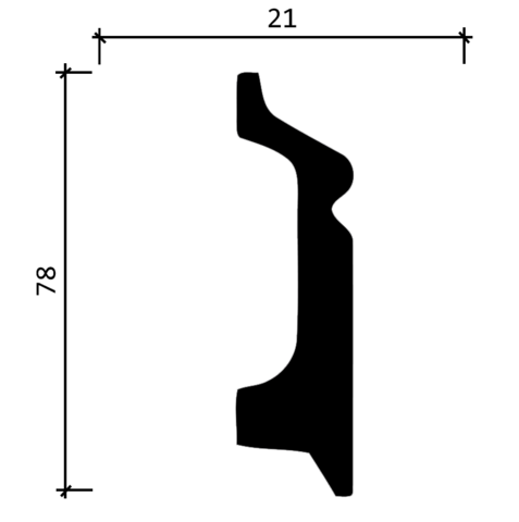 Плинтус DD122 (Декор-Дизайн)