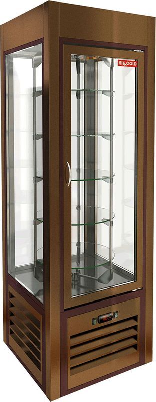 ВИТРИНА КОНДИТ/ВЕРТИКАЛЬНАЯ HICOLD VRC 350 R Sh BRONZE FR