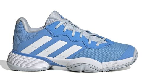 Детские теннисные кроссовки Adidas Barricade 13 K - blue burst/white/halo blue