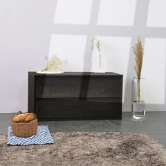 Дизайнерский комод с ящиками Эдгар из массива дуба 70х28х35 см / черный комод для одежды в прихожую, детскую, ванную комнату