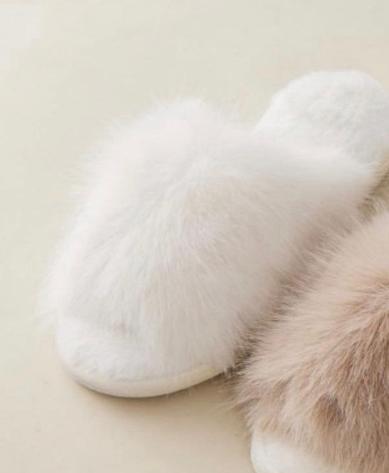 Тапочки ZEPHYR HOME Норка белый открыто