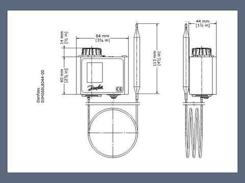 Термостат регулируемый KP77 Danfoss 060L116866