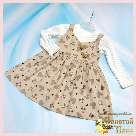 Платье-обманка девочке (4-7) 251220-R2103