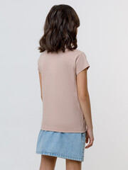 фуфайка  для девочки  КП 302763/бежевый